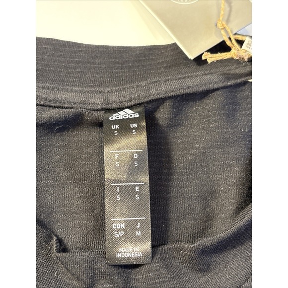 NEW Adidas Axis Tech Men's Black Athletic Training T-Shirt Sz SMALL - Picture 3 of 4